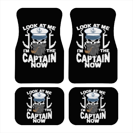 Captain Boat Lovers Fishermen Sailing Boating Car Mats