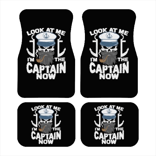 Captain Boat Lovers Fishermen Sailing Boating Car Mats