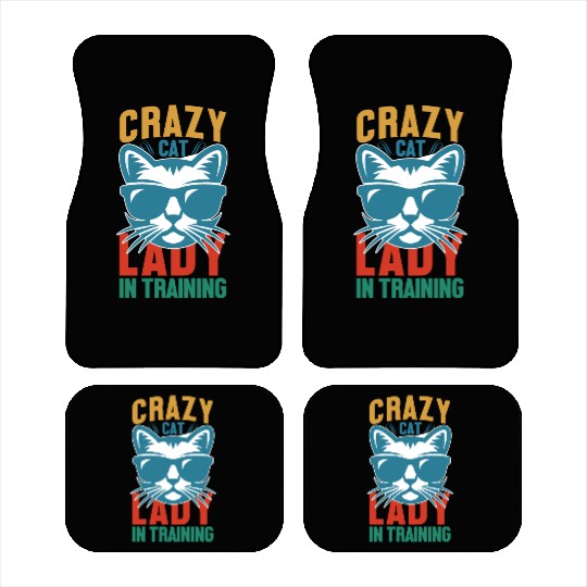 Crazy cat lady Car Mats