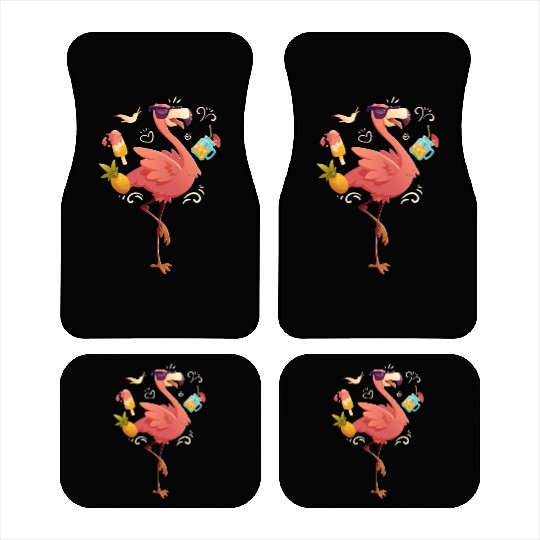 Flamingo Flamingo Bird pink beautiful graphic desi Car Mats