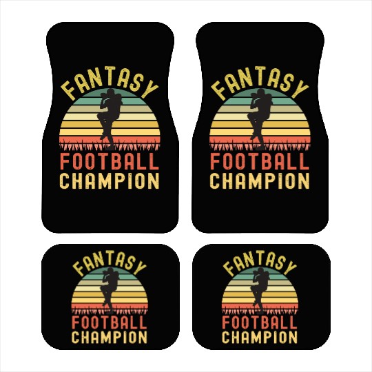 Funny Fantasy Football Champion Draft Car Mats