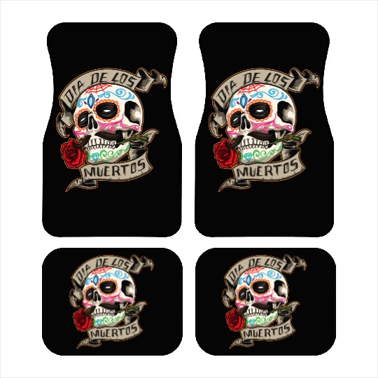 Dia de los muertos Calavera Day Of The Dead Car Mats
