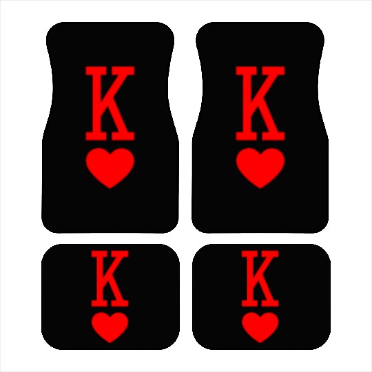 King of Hearts King Queen Couple Halloween Costume Car Mats