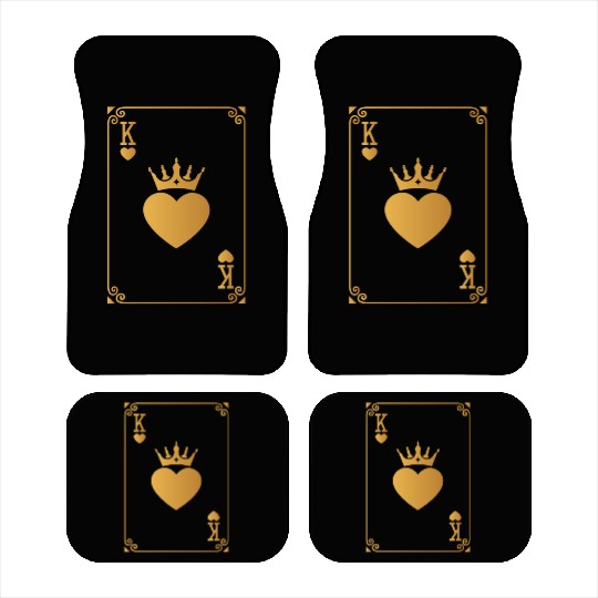 King of Hearts King Queen Couple Halloween Costume Car Mats