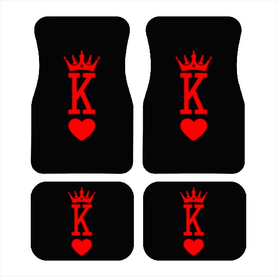 King of Hearts King Queen Couple Halloween Costume Car Mats