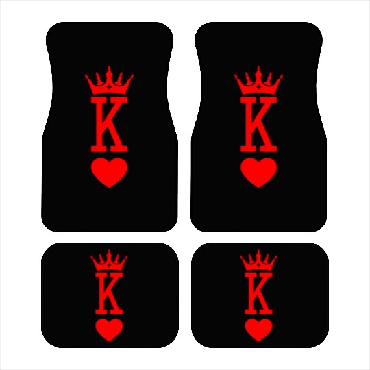 King of Hearts King Queen Couple Halloween Costume Car Mats