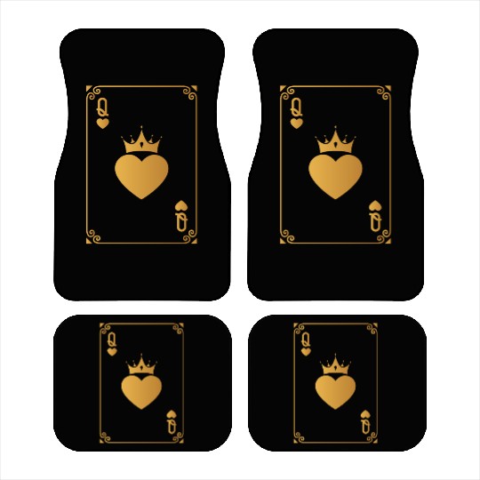 Queen of Heart King Queen Couple Halloween Costume Car Mats