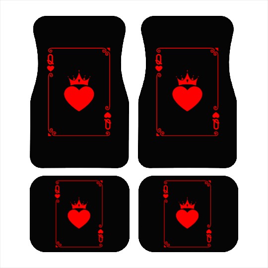 Queen of Heart King Queen Couple Halloween Costume Car Mats