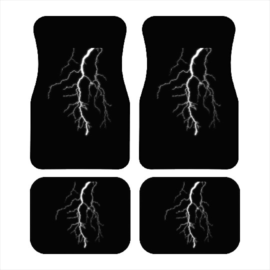 Thunder Storm Design Lightning Bolt Car Mats
