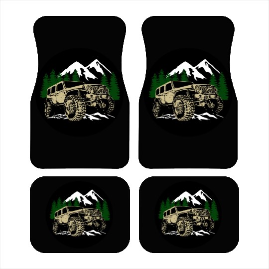 Mountain Jeep Car Mats