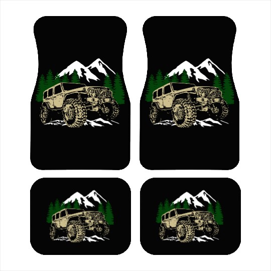 Mountain Jeep 4x4 Offroad Car Mats