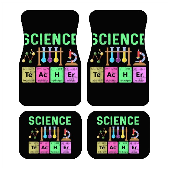 Science Teacher Chemist Physicist Vintage Car Mats
