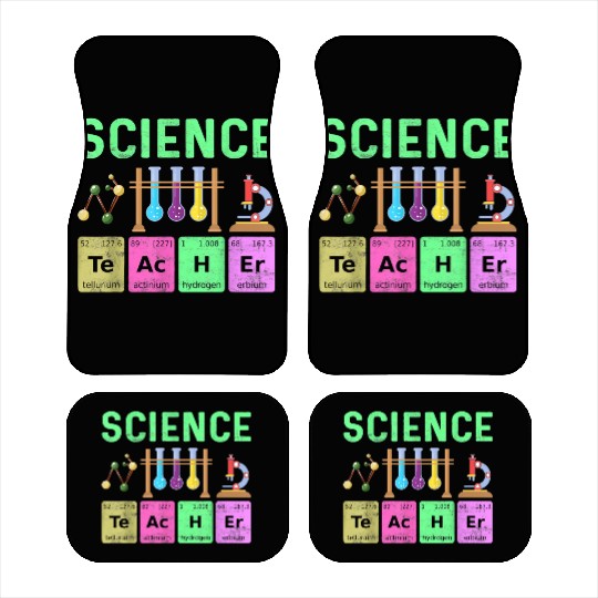 Science Teacher Chemist Physicist Vintage Car Mats