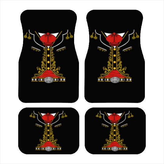 Mariachi Dia De Los Muertos Costume Halloween Mari Car Mats