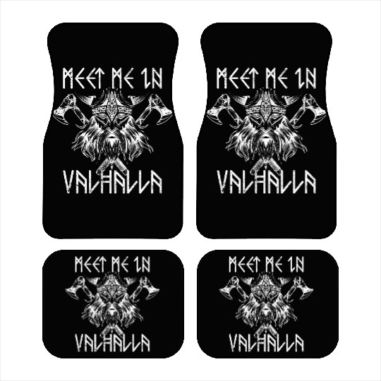 Meet Me In Valhalla Nordic Car Mats Runes Vikings
