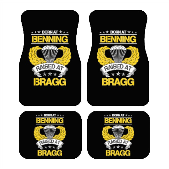 Fort Bragg Airborne Division US Army Veteran Car Mats