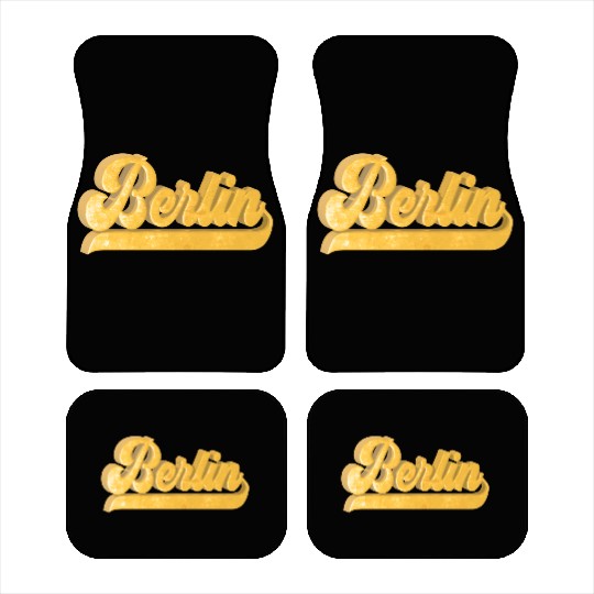 Golden Berlin Bling Bling Logo Car Mats