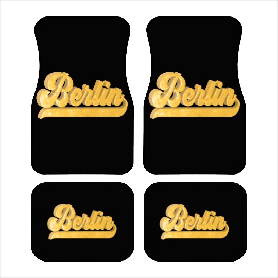 Golden Berlin Bling Bling Logo Car Mats