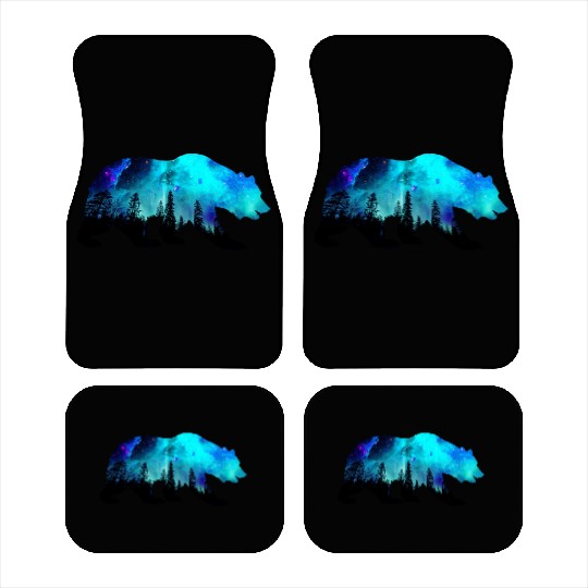 Aurora Galaxy Bear Car Mats