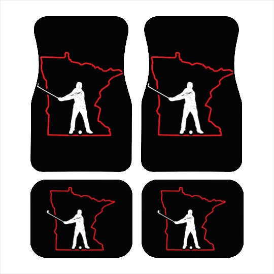 Unique Minnesota Golf Car Mats, Minnesota Golfer Shir