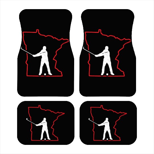 Unique Minnesota Golf Car Mats, Minnesota Golfer Shir