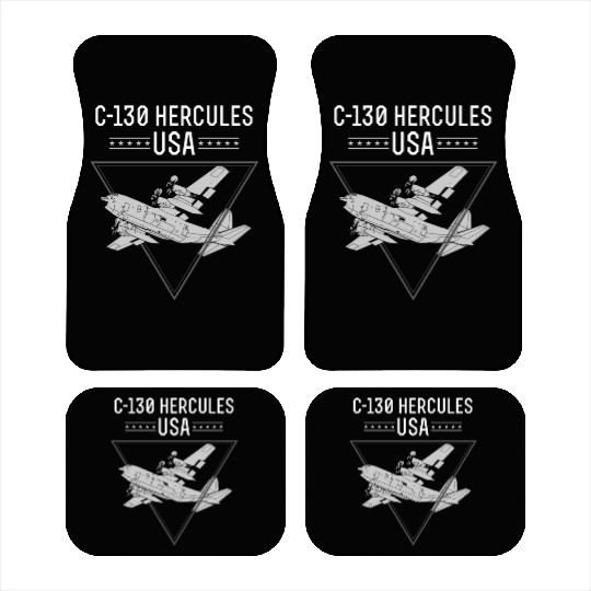 C 130 Hercules US Airborne Fighter Pilot Car Mats