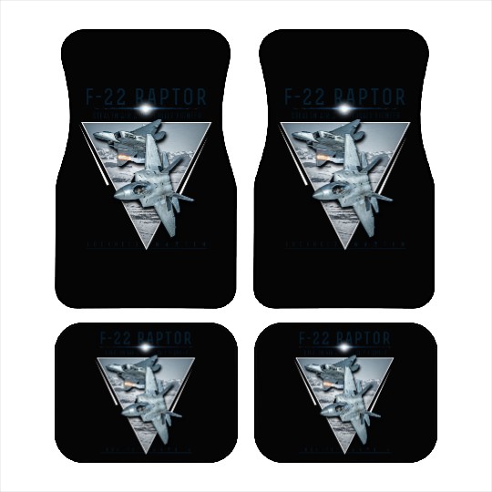 F 22 Raptor US Airborne Fighter Pilot Car Mats