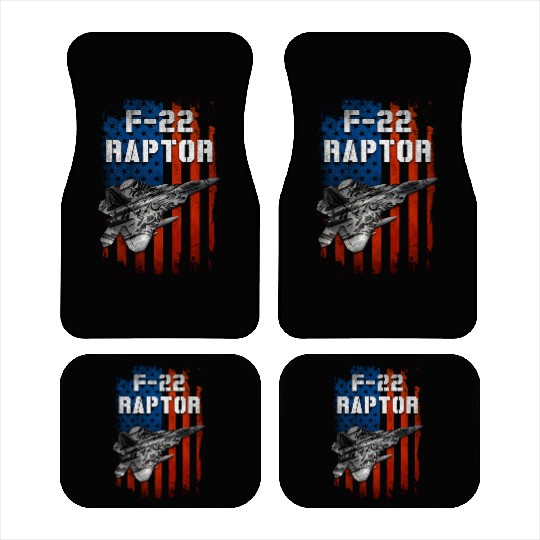 F 22 Raptor US Airborne Fighter Pilot Car Mats