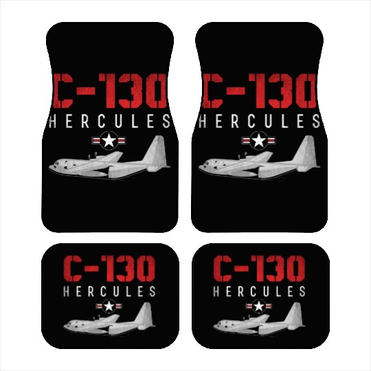 C 130 Hercules US Airborne Fighter Pilot Car Mats