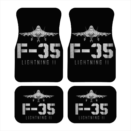 F 35 Lightning II US Airborne Fighter Pilot Car Mats