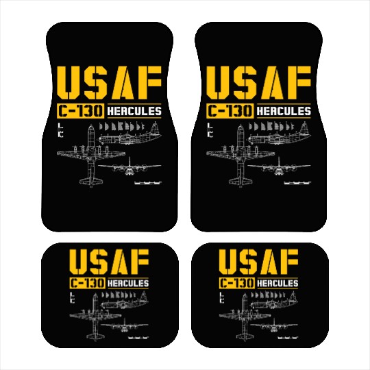 C 130 Hercules US Airborne Fighter Pilot Car Mats