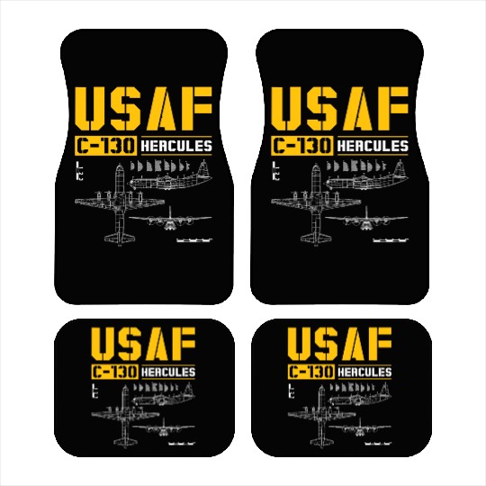 C 130 Hercules US Airborne Fighter Pilot Car Mats