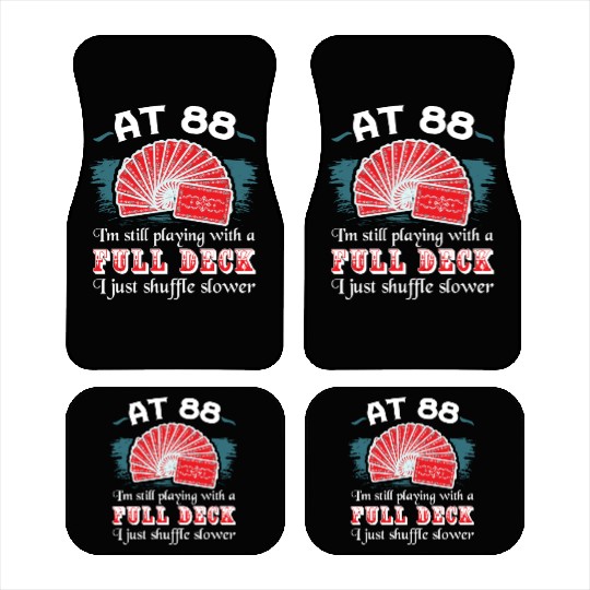 Full Deck Birthday Party 88th Birthday 88 Years Ol Car Mats