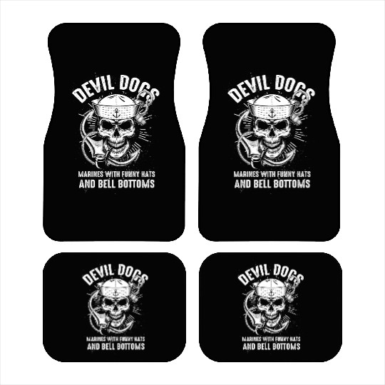 Devil US Navy Corpsman DOC Badass Army Veteran Car Mats