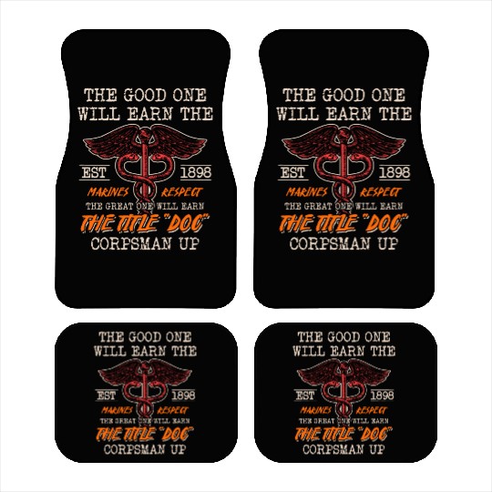 DOC Devil US Navy Corpsman Badass Army Veteran Car Mats