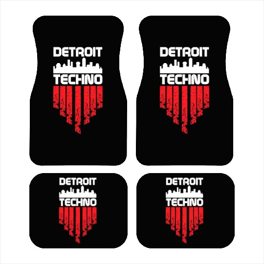 Detroit Techno House Music Festival Dance Love Car Mats