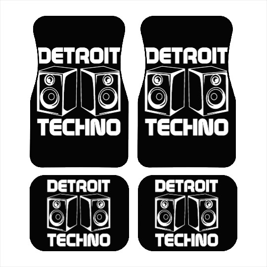 Detroit Techno House Music Festival Style Love Car Mats