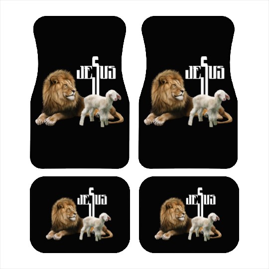 Jesus is Lion and Lamb Car Mats