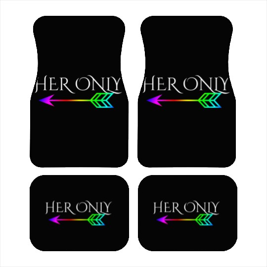 Cute Gay Couple Lesbian Valentines Day T Her Only Car Mats