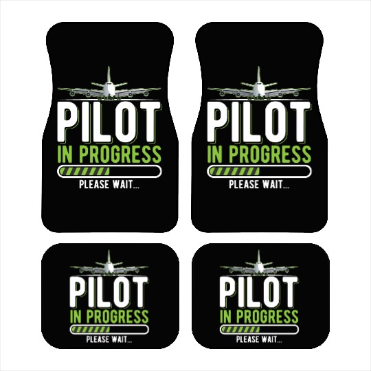 Pilot Loading Airplane Funny Pilots Car Mats