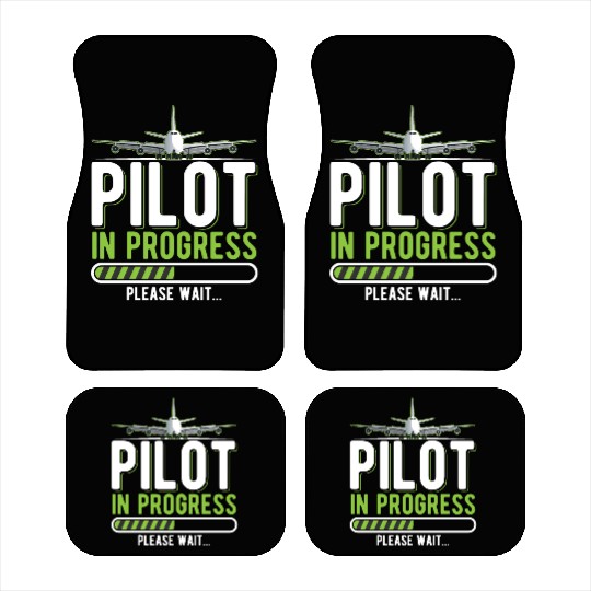 Pilot Loading Airplane Funny Pilots Car Mats