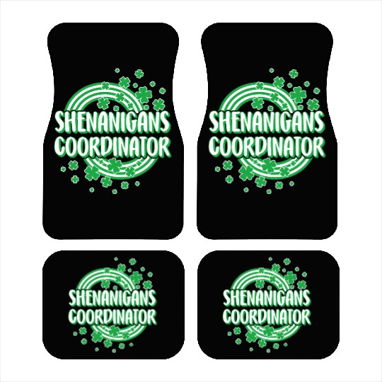 St. Patricks Day Car Mats, Shenanigans Coordinator,