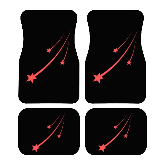 Stars Oranges Design Car Mats