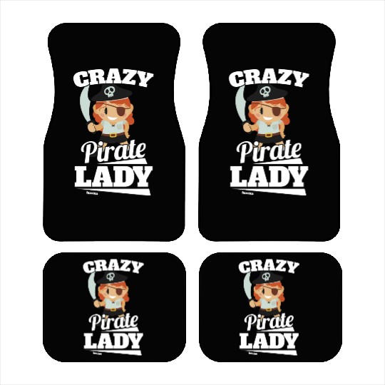 Crazy Pirate Lady Car Mats