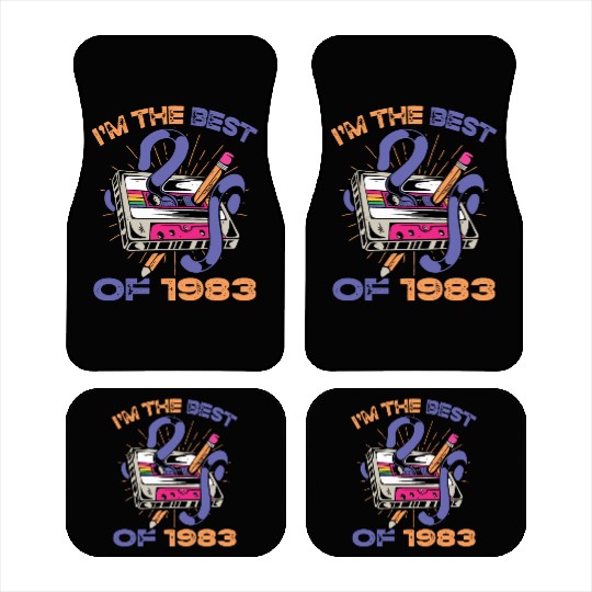 I'm the best of 1983 Vintage Cassette Tape Retro Car Mats