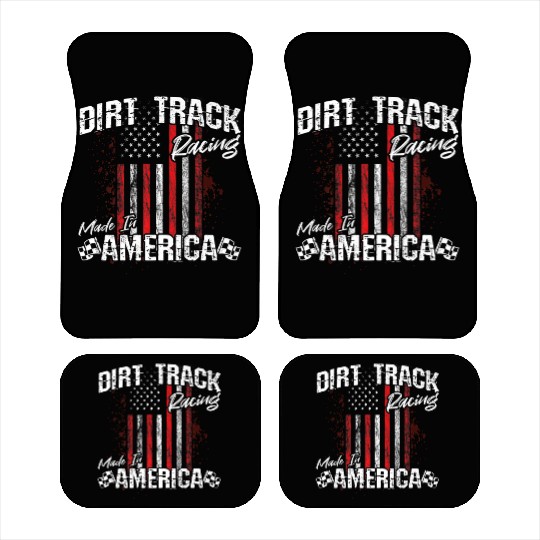 Dirt Track Racing Made In America Car Mats