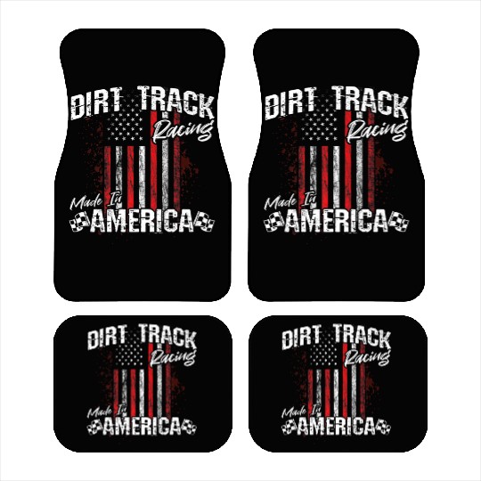 Dirt Track Racing Made In America Car Mats