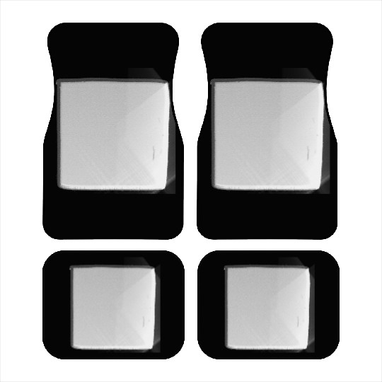 metal surface square craft silver shiny square Car Mats