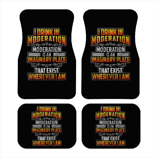 Alcohol Partying Vodka Disco Car Mats