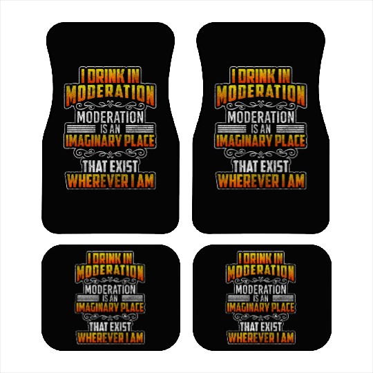 Alcohol Partying Vodka Disco Car Mats